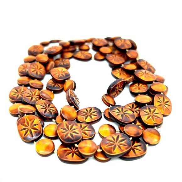 Long Wooden Necklace - Picture 2 of 4